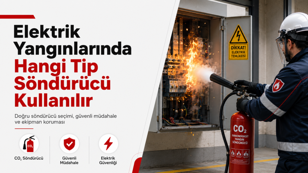 Elektrik Yangınlarında Hangi Tip Söndürücü Kullanılır