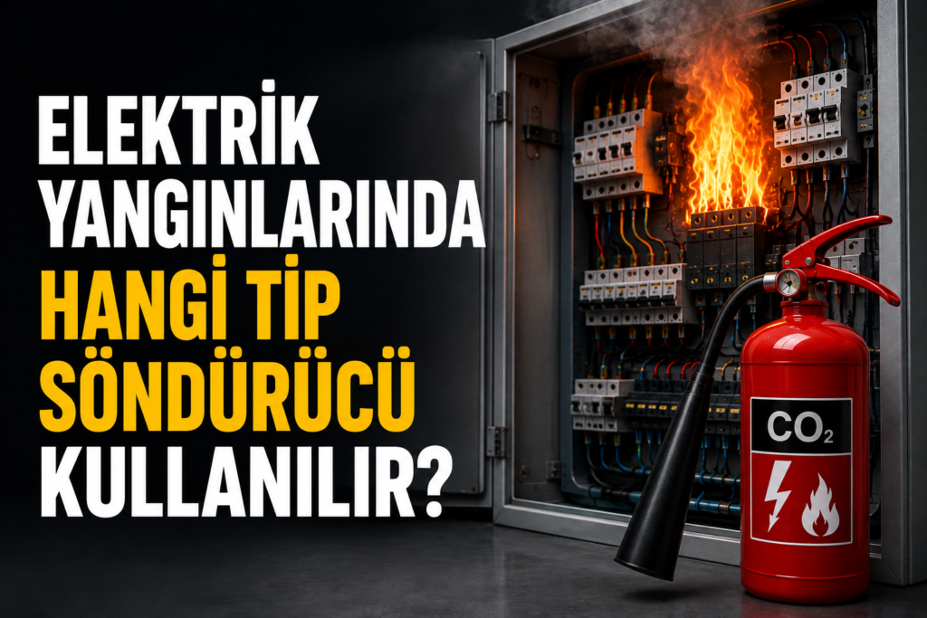 Elektrik Yangınlarında Hangi Tip Söndürücü Kullanılır?