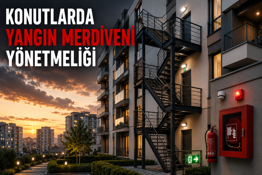 Konutlarda Yangın Merdiveni Yönetmeliği